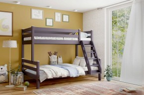 АДЕЛЬ Кровать двухъярусная с наклонной лестницей (лаванда) в Салехарде - salehard.mebel-74.com | фото