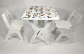 Детский растущий стол-парта и два стула Я САМ "Умка-Дуо" (Алфавит) в Салехарде - salehard.mebel-74.com | фото