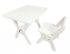 Детский растущий стол-парта и стул Я САМ "Умка" (Белый) в Салехарде - salehard.mebel-74.com | фото