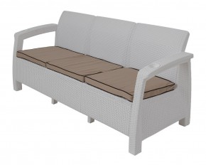 Диван Yalta Premium Sofa 3 Set (Ялта) белый (+подушки под спину) в Салехарде - salehard.mebel-74.com | фото