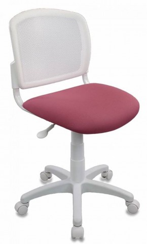 Кресло детское Бюрократ CH-W296NX/26-31 белый TW-15 розовый 26-31 в Салехарде - salehard.mebel-74.com | фото