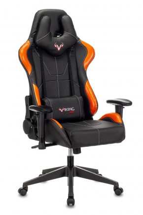 Кресло игровое Бюрократ VIKING 5 AERO ORANGE черный/оранжевый в Салехарде - salehard.mebel-74.com | фото