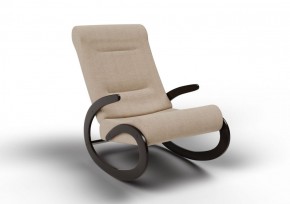Кресло-качалка Мальта 10-Т-П (ткань/венге) ПЕСОК в Салехарде - salehard.mebel-74.com | фото