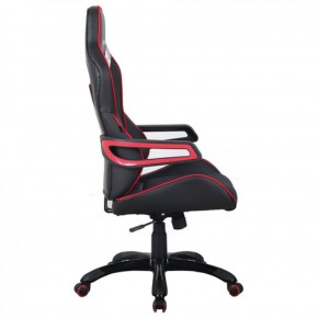 Кресло компьютерное BRABIX Nitro GM-001 (ткань/экокожа) черное, вставки красные (531816) в Салехарде - salehard.mebel-74.com | фото