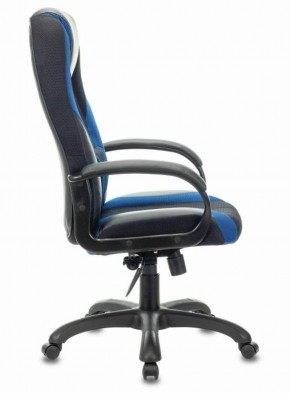 Кресло компьютерное BRABIX PREMIUM "Rapid GM-102" (экокожа/ткань, черное/синее) 532106 в Салехарде - salehard.mebel-74.com | фото