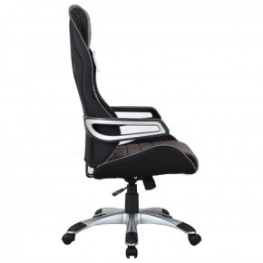 Кресло компьютерное BRABIX Techno GM-002 (ткань) черное/серое, вставки белые (531815) в Салехарде - salehard.mebel-74.com | фото