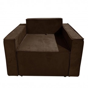 Кресло-кровать Принц КК1-ВК (велюр коричневый) в Салехарде - salehard.mebel-74.com | фото