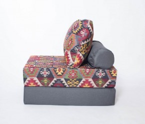 Кресло-кровать-пуф бескаркасное Прайм (мехико серый-графит) в Салехарде - salehard.mebel-74.com | фото