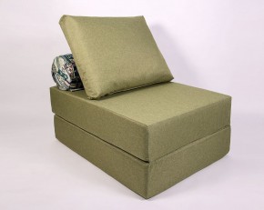 Кресло-кровать-пуф бескаркасное Прайм (Оливковый) в Салехарде - salehard.mebel-74.com | фото