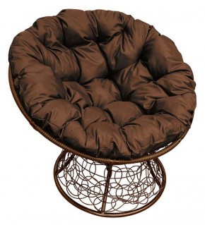Кресло "ПАПАСАН" ротанг (каркас коричневый) в Салехарде - salehard.mebel-74.com | фото
