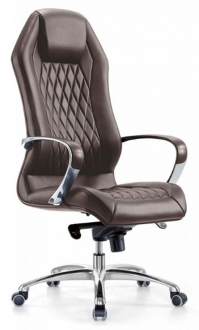 Кресло руководителя Бюрократ _AURA/BROWN коричневый в Салехарде - salehard.mebel-74.com | фото