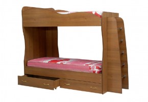Кровать детская 2-х ярусная Юниор-1 (800*2000) ЛДСП в Салехарде - salehard.mebel-74.com | фото