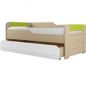 Кровать двухуровневая + подлокотники Стиль № 900.1 NEW (туя светлая/лайм) в Салехарде - salehard.mebel-74.com | фото