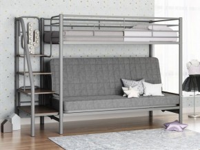 Кровать двухъярусная с диваном "Мадлен-3" (Серый/Серый) в Салехарде - salehard.mebel-74.com | фото