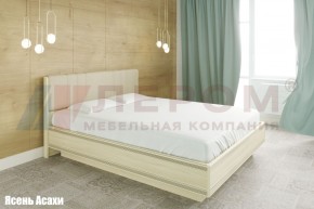 Кровать КР-1014 с мягким изголовьем в Салехарде - salehard.mebel-74.com | фото