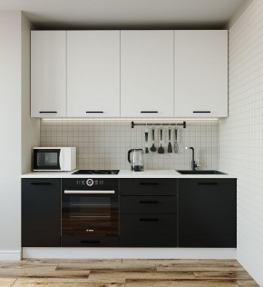 Кухонный гарнитур Графика 2200 (Стол. 26мм) в Салехарде - salehard.mebel-74.com | фото