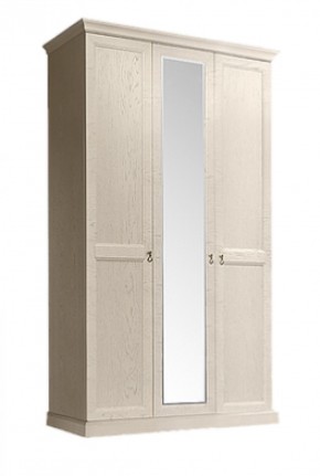 Шкаф 3-х дверный (с зеркалом) для платья и белья Венеция дуб седан (ВНШ1/3) в Салехарде - salehard.mebel-74.com | фото