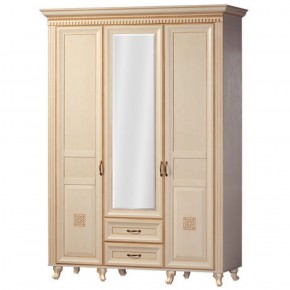 Шкаф для одежды 3-х дверный №470 Марлен Кремовый белый в Салехарде - salehard.mebel-74.com | фото