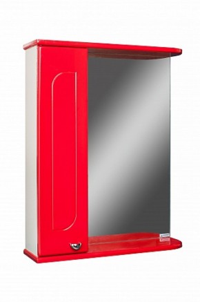 Шкаф-зеркало Радуга Красный 50 левый АЙСБЕРГ (DA1122HZR) в Салехарде - salehard.mebel-74.com | фото