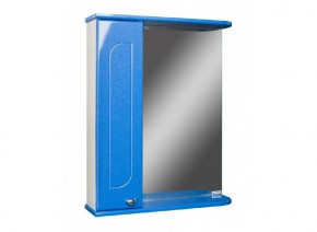 Шкаф-зеркало Радуга Синий металлик 50 ЛЕВЫЙ АЙСБЕРГ (DA1128HZR) в Салехарде - salehard.mebel-74.com | фото