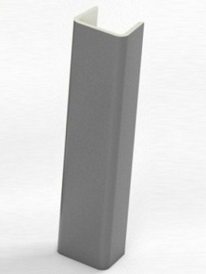 Торцевая заглушка  для цоколя h100 мм (Алюминий, Белый, Черный, Сонома) в Салехарде - salehard.mebel-74.com | фото
